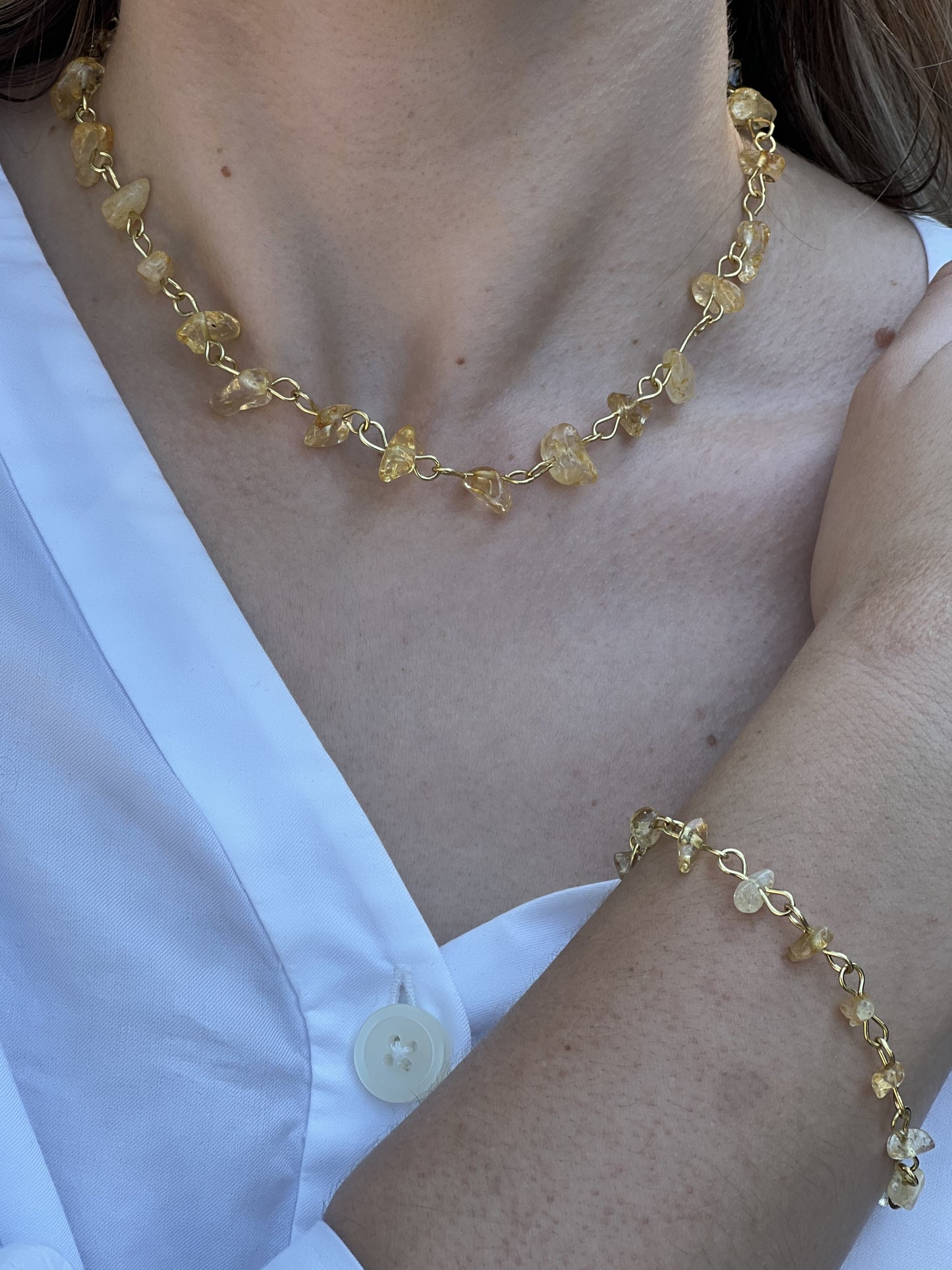 Gold Citrine Bracelet