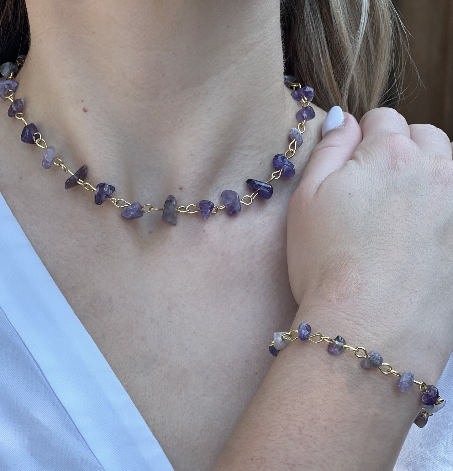 Gold Amethyst Bracelet