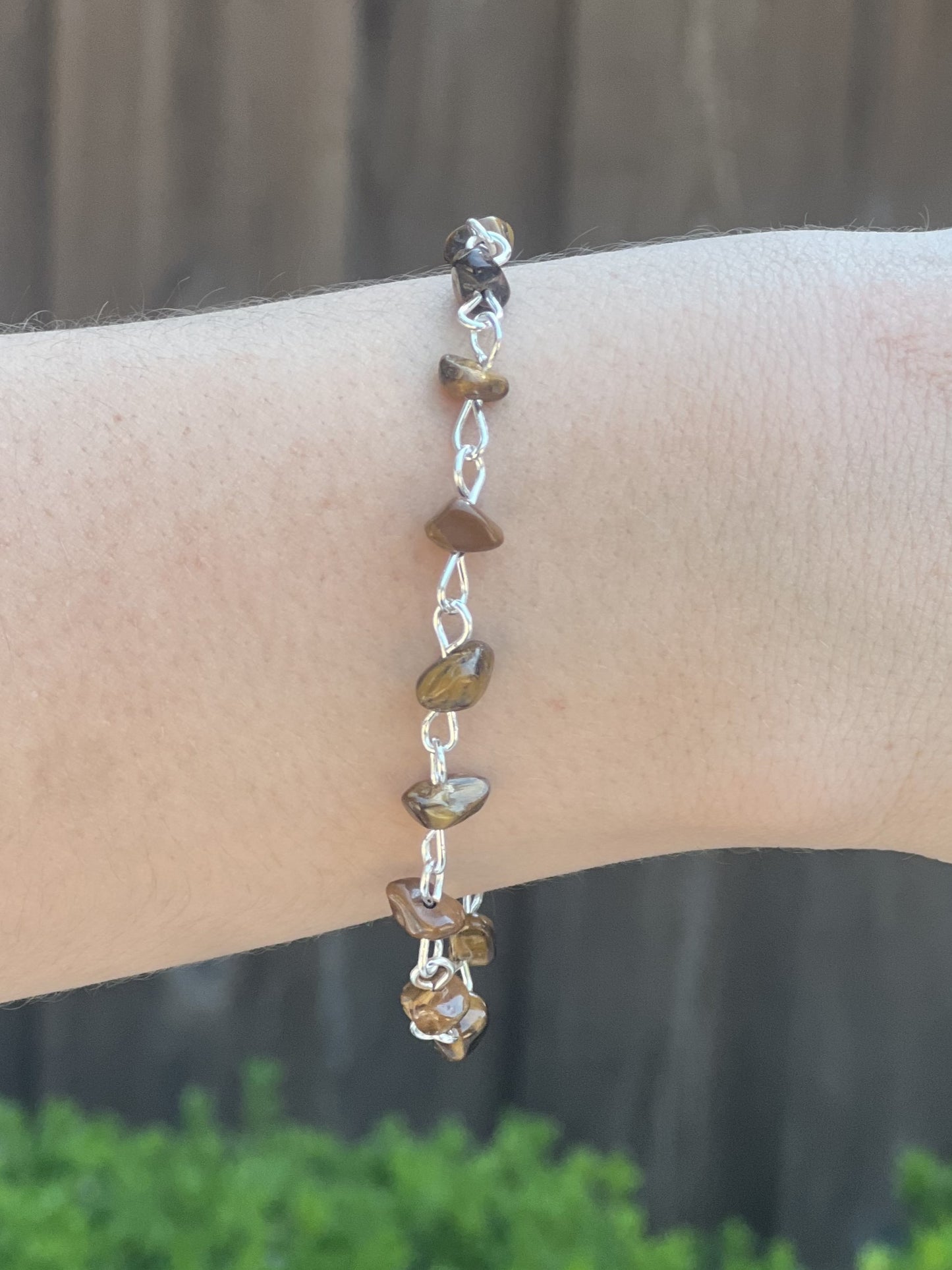 Silver Brown Bracelet